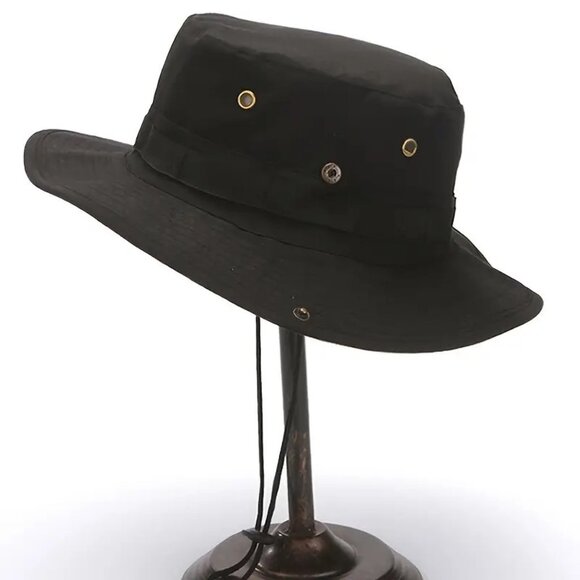 Black Fisherman, Fly Fishing Hat, Men's Outdoor UV Protection Spring & Summer - Picture 2 of 11